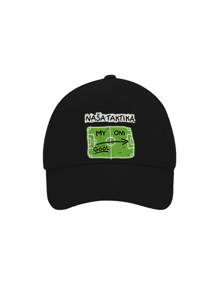 Naša futbalová taktika šiltovka baseballka Black