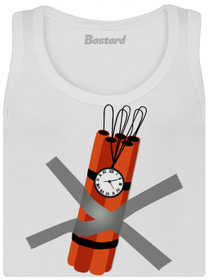 Dynamit dámske tielko klasické White