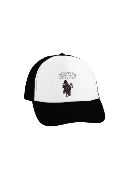 Star horse šiltovka truckerka Black cap
