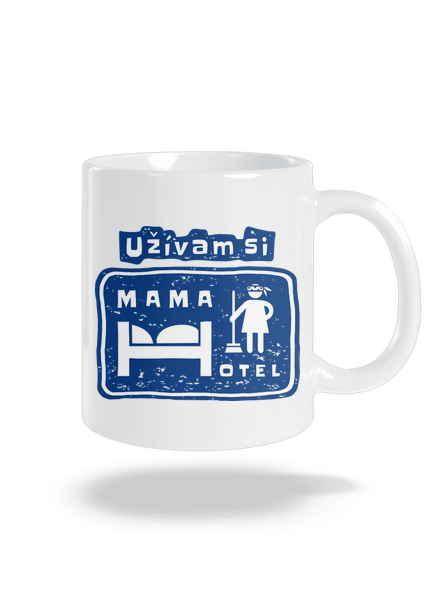 Mama Hotel klasický hrnček White