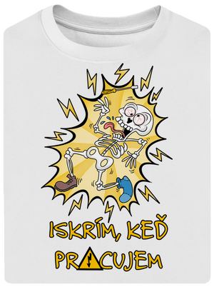 Iskrím unisex tričko oversized White