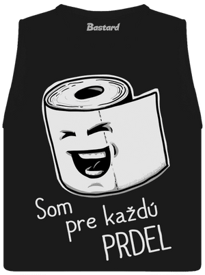 Prdel dámske tielko voľné Black