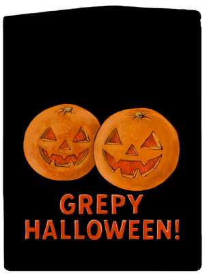 Grepy Halloween dámska mikina na zips Black
