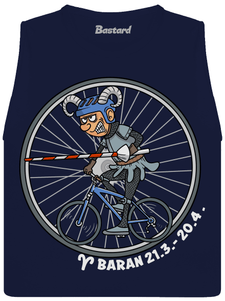Cyklistický horoskop: Baran dámske tielko voľné Navy
