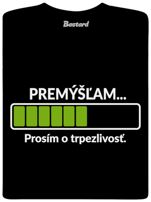 Premýšľam detské tričko Black