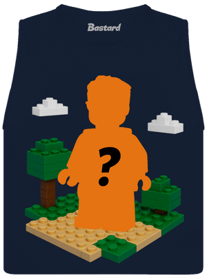 Lego z vlastnej fotky dámske tielko voľné Navy