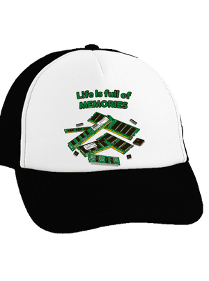 Uchované v pamäti šiltovka truckerka Black cap