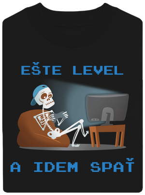 Ešte level unisex mikina bez kapucne Black