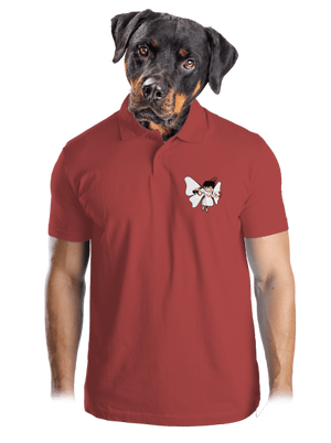 Zúbková víla pánska polokošeľa Burgundy