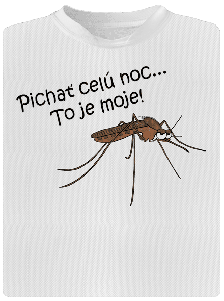 Komár s výdržou pánske športové tričko White