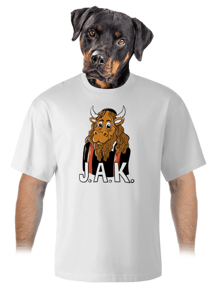Jak unisex tričko oversized White