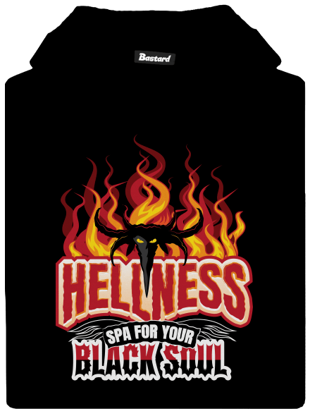 Hellness detská mikina klokanka Black