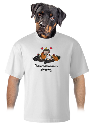 Rozmaznávam sliepky unisex tričko oversized White