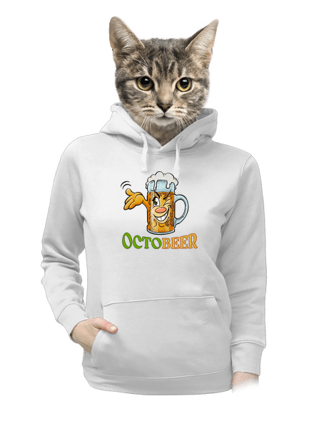 Octobeer dámska mikina klokanka White