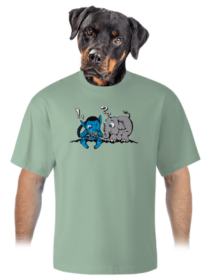 Error 501 unisex tričko oversized Sage