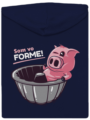 Vo forme pánska mikina na zips Navy