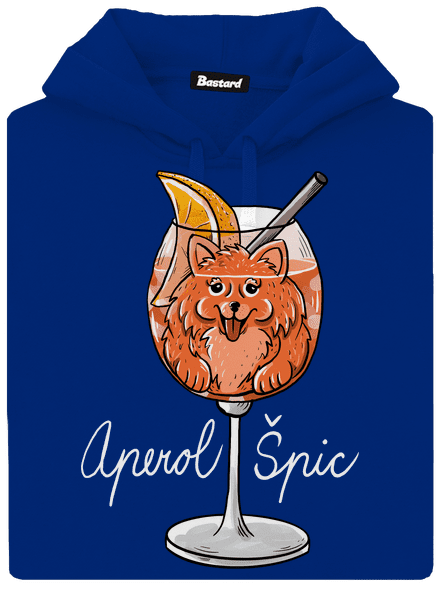 Aperol Špic dámska mikina klokanka Royal Blue Mal