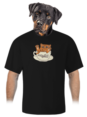 Kapučičíno unisex tričko oversized Black