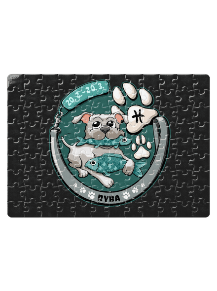 Psí horoskop: Ryba puzzle White