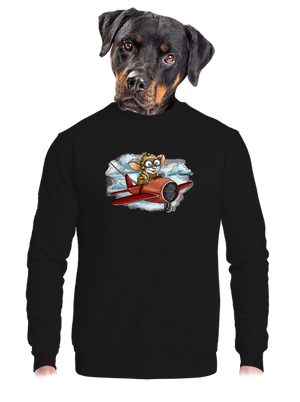 unisex mikina bez kapucne