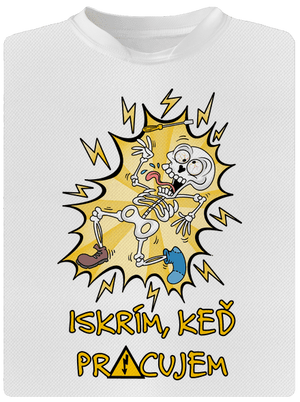 Iskrím pánske športové tričko White