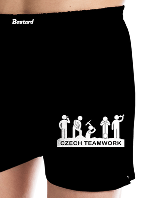 Czech Teamwork pánske trenky Black