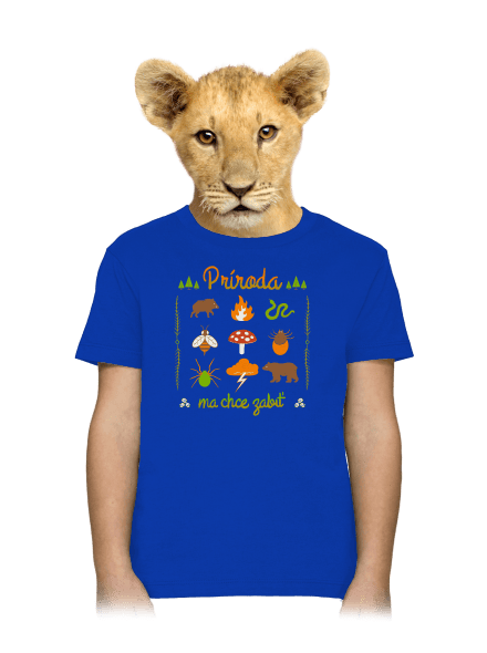 Príroda ma chce zabiť detské tričko Royal Blue