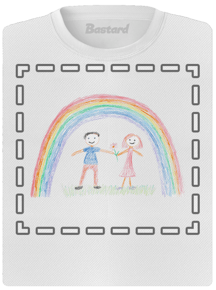 Detské kresby - Nahraj vlastnú dámske športové tričko White