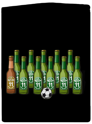 Futbalová jedenástka dámska mikina na zips Black