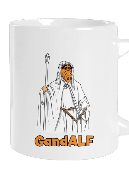 GandALF veľký hrnček White