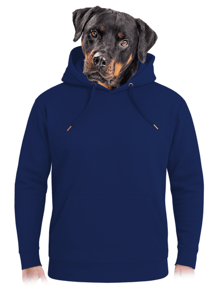 Bez potlače unisex mikina premium Navy