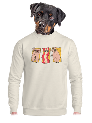 unisex mikina bez kapucne