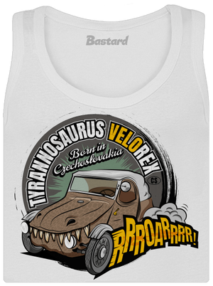 Tyrannosaurus Velorex dámske tielko klasické White