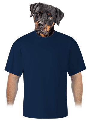 Bez potlače unisex tričko oversized Midnight Blue