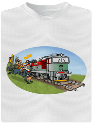 Šotúš na love detské športové tričko White