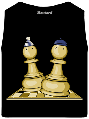 Šach a Mat pánske tielko Black