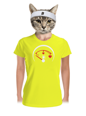 Plnú prosím dámske športové tričko Neon Yellow