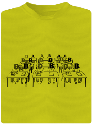 Cimrman: Debil, blbeček detské športové tričko Neon Yellow