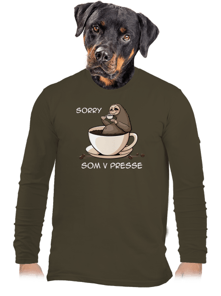 V presse pánske dlhý rukáv Urban Khaki