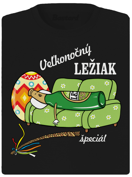 Veľkonočný ležiak dámske športové tričko Black