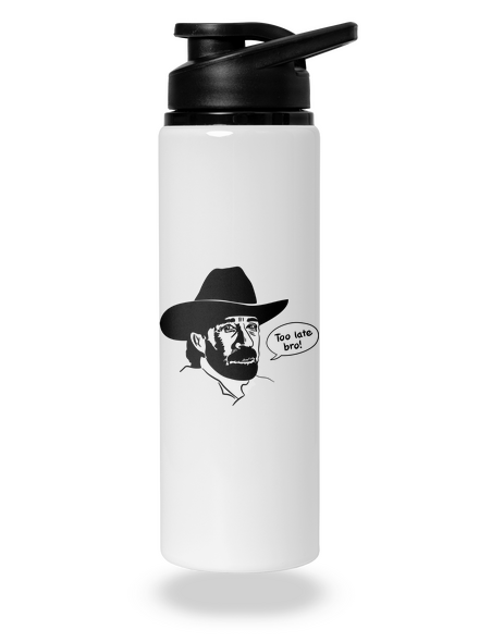 Too late bro flaša na vodu White