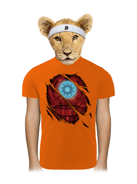 Ironman detské športové tričko Neon Orange