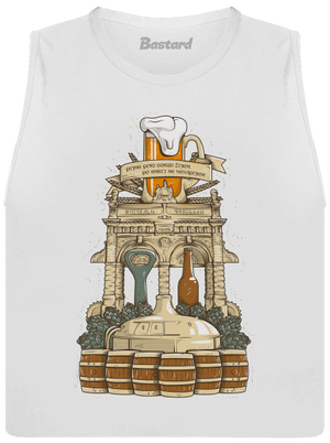 Pivný oltár dámske tielko voľné White