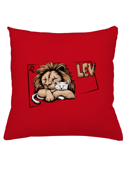 Mačací horoskop: Lev vankúš Red