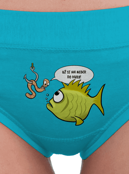 Ryba a dážďovka dámske nohavičky Turquoise