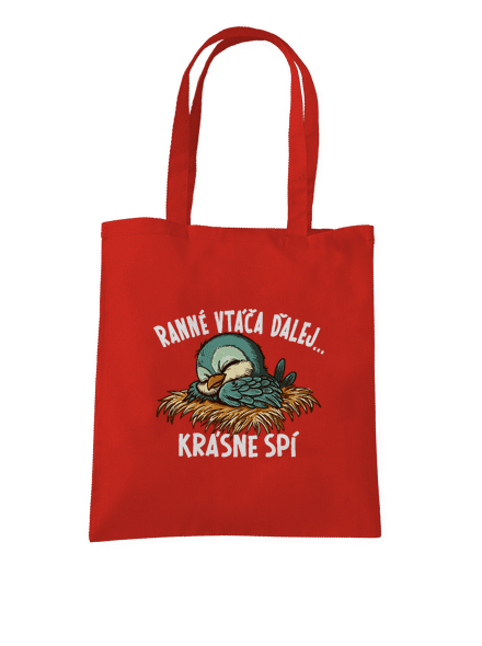 Ranné vtáča spí taška Bright Red