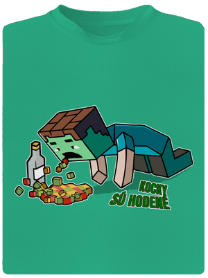 Kocky sú hodené pánske športové tričko Mint Mal