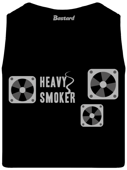 Heavy smoker pánske tielko Black