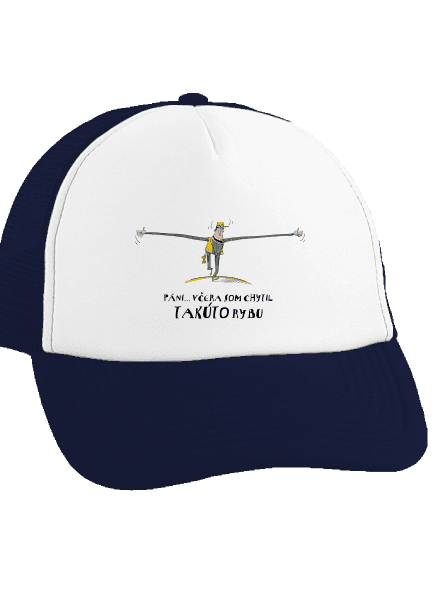 Takúto rybu som chytil šiltovka truckerka French Navy cap