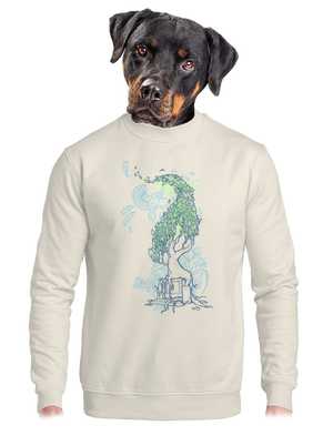 unisex mikina bez kapucne